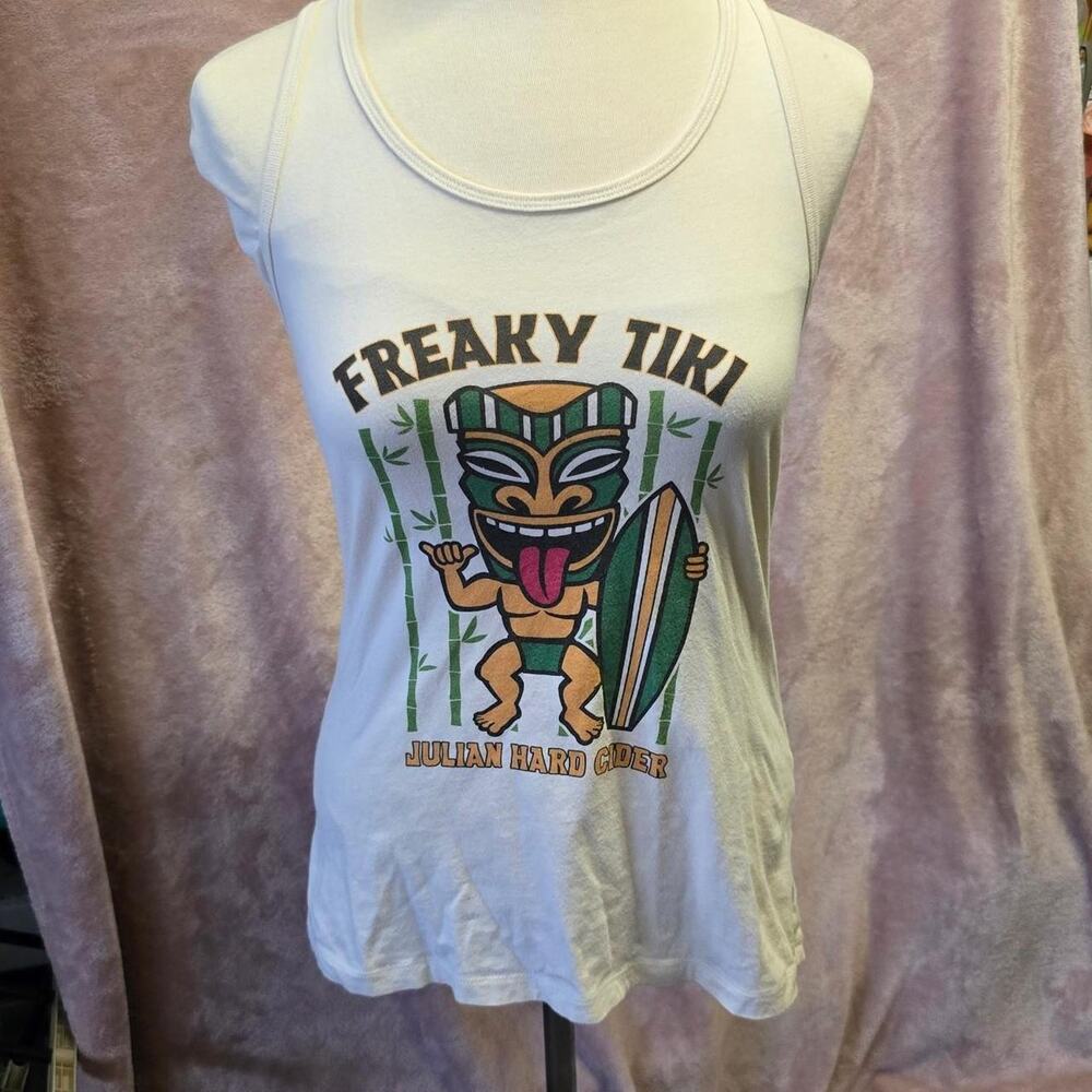 White tank top with graphic